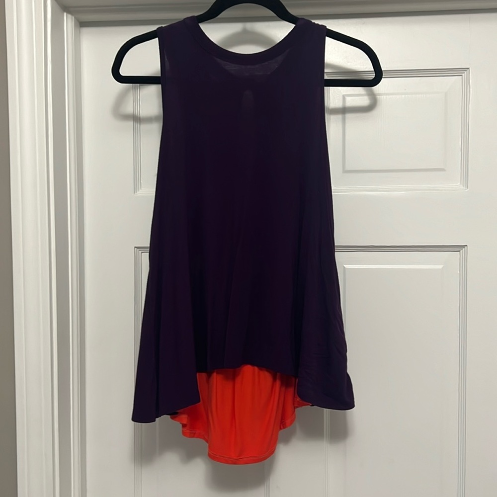 Clemson orange and purple tank top
